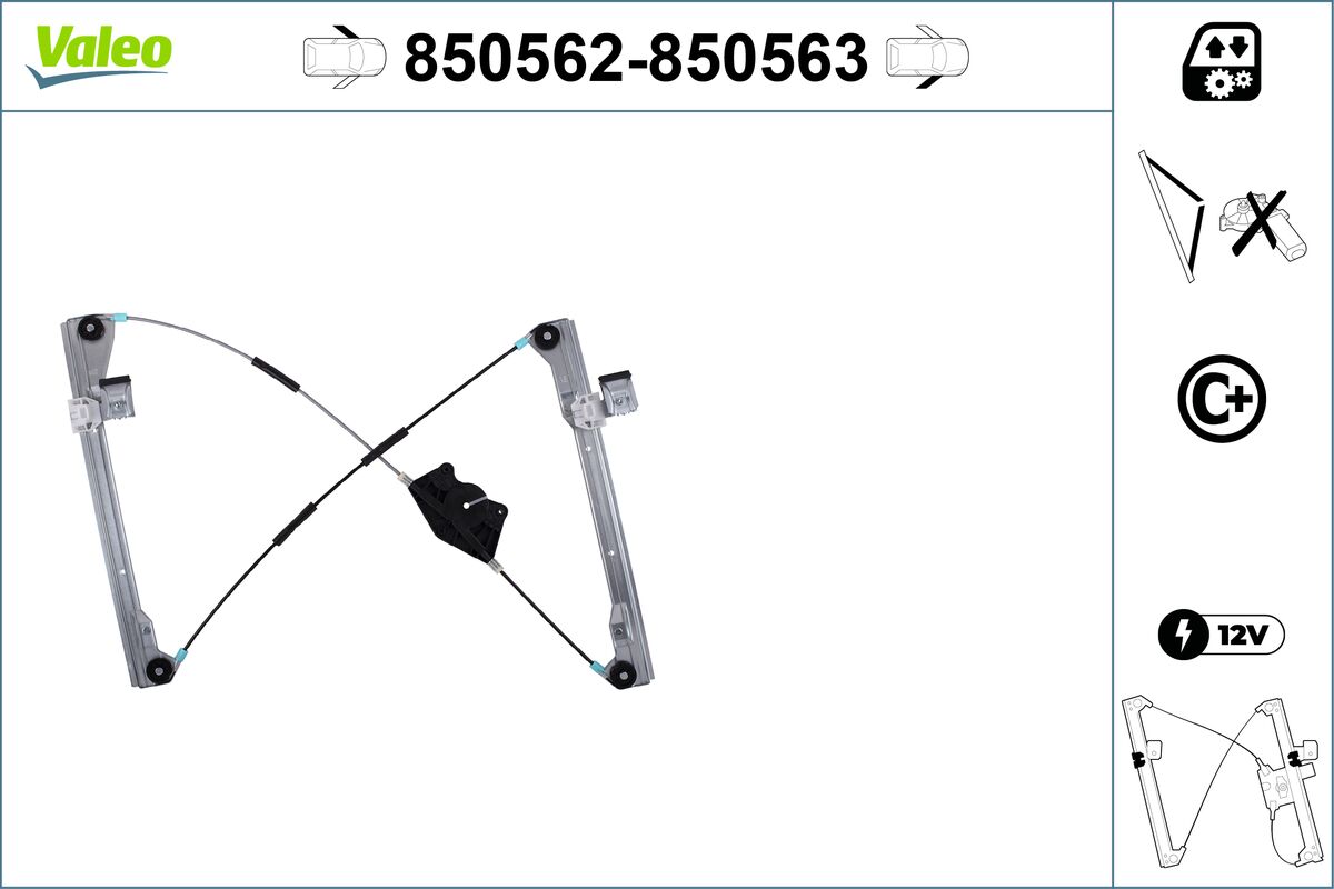 VALEO VAL850562 ablakemelő